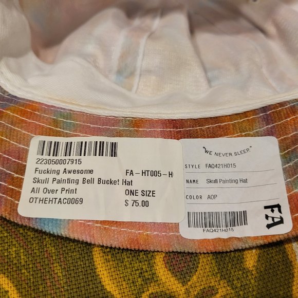 NWT Bucket Hat Tie Dye FA Summer Beach Hat - Picture 8 of 8